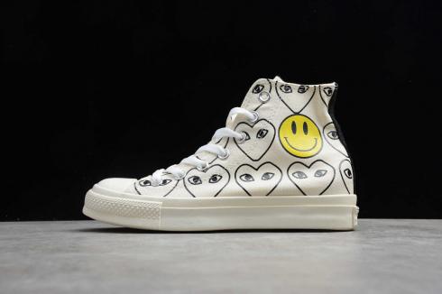 Converse x CDG Play x Smiley 2020 Chuck Taylor All Star White 1CK811
