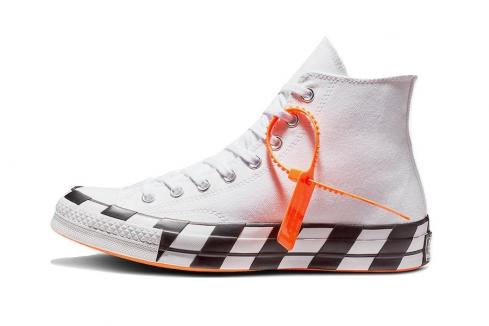 OFF-WHITE x Converse Chuck 70 Stripe Bold Orange Black 163862C
