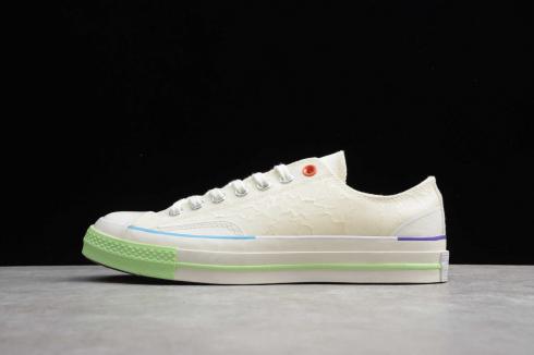 Pigealle x Converse Chuck 1970s Low White Green 165606C