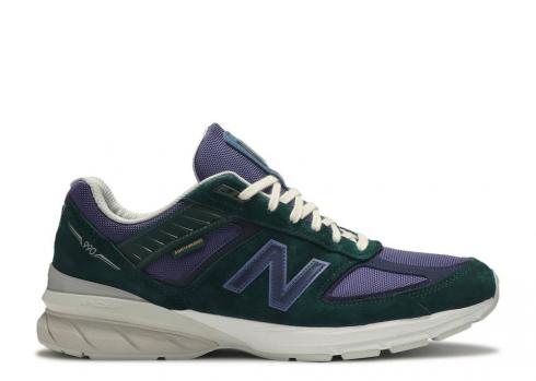 New Balance Aim Leon Dore X 990v5 Made In Usa Heritage Meets Contemporary Navy Blue Green Forest M990AL5