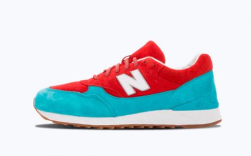 New Balance CM496 Teal Red Athletic Shoes