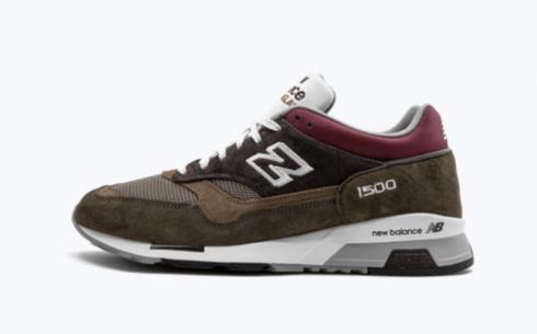 New Balance M1500 Brown Red Athletic Shoes