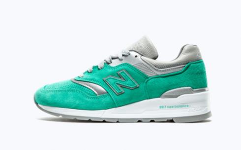New Balance M997 Teal Grey Athletic Shoes
