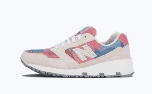 New Balance Md575 Grey Blue Pink Athletic Shoes