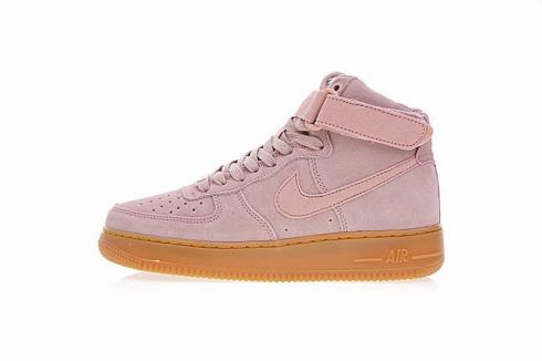 Nike Air Force 1 High '07 LV8 Suede Raw Rosa Gum Sneakers AA1118-601