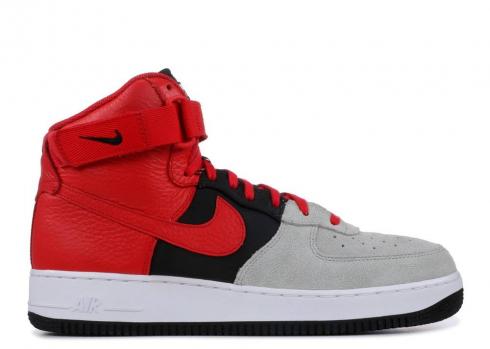 Nike Air Force 1 High 07 Lv8 Wolf Grey Red University Black White 806403-007