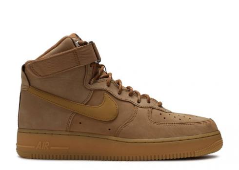 Nike Air Force 1 High 2019 Flax Brown Wheat Light Gum Black CJ9178-200