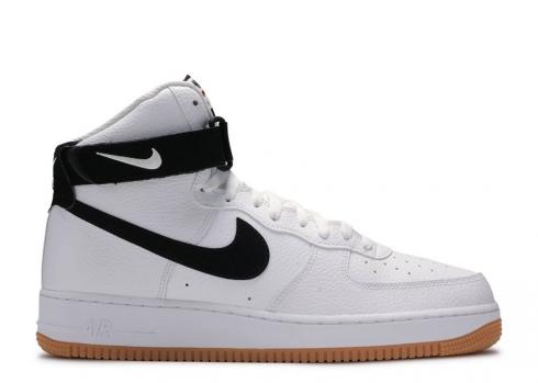 Nike Air Force 1 Highwhite Gum 07 White Brown Medium Gym Black Red AT7653-100