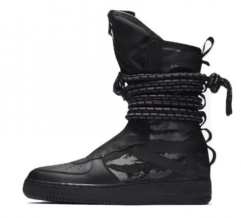 Nike Special Field Air Force 1 High Tactical Command Black Dark Grey AA1128-002