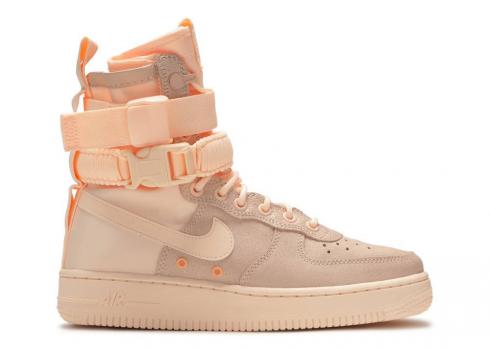 Nike Wmns Sf Air Force 1 Orange Pulse Tint Grey Oil Crimson 857872-800