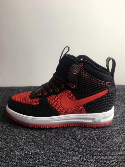 Nike Air Force 1 High KPU Black Red Men Shoes