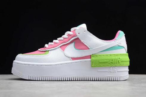 2019 Nike Air Force 1 Shadow Peach White Green CI0919-022