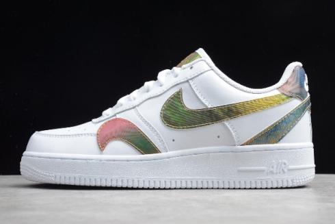 2020 Nike Air Force 1'07 LV8 White Reflective Silver CK7214 101