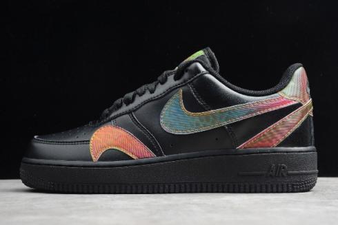 2020 Nike Air Force 1 Low 07 LV8 Black Reflective Silver CK7214 001