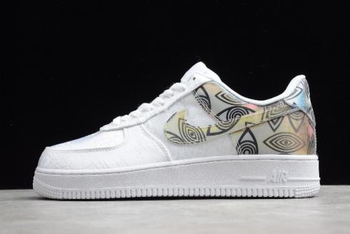 2020 Nike Air Force 1 Low Silk White Multi Color AO6820 100