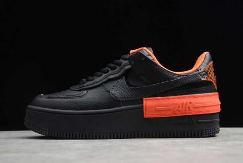 2020 Nike Air Force 1 Shadow Halloween Black Orange CQ3317 001