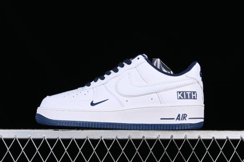 Kith x Nike Air Force 1 07 Low White Dark Blue KT1659-007