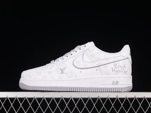 LV x Nike Air Force 1 07 Low White Light Grey Sliver DR9868-200