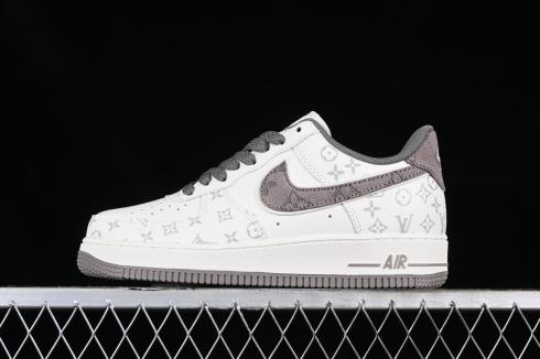 Louis Vuitton x Nike Air Force 1 07 Low Brown Off White LU0251-135