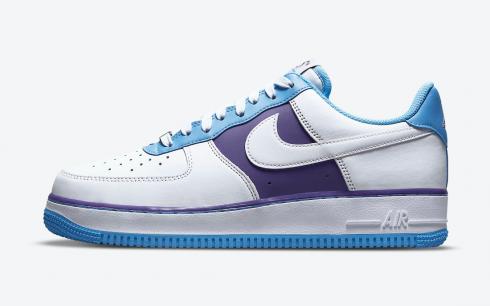 NBA x Nike Air Force 1 Low Lakers 75th Anniversary White Coast Field Purple DC8874-101