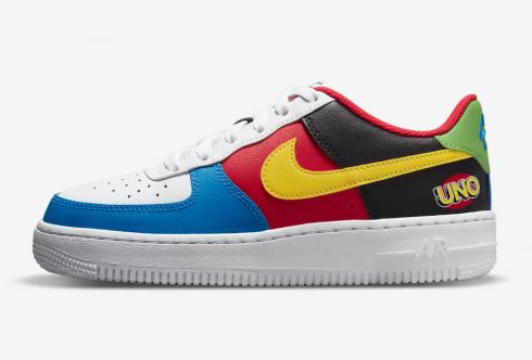 Name UNO x Nike Air Force 1 Low White Yellow Zest University Red DC8887-100