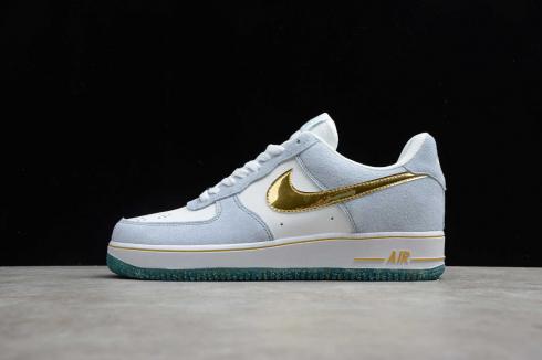 Nike Air Force 1 07 AN20 White Psychic Blue Metallic Gold CT9963-100