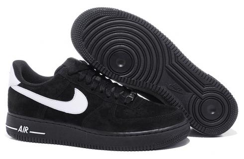 Nike Air Force 1 '07 LE Black Suede White 315122-057
