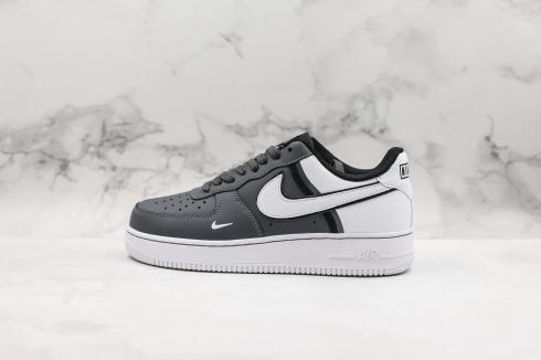 Nike Air Force 1 07 LV8 Dark Smoke Grey White Black Shoes CD1756-002