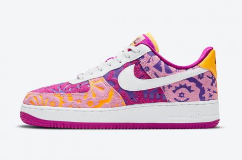 Nike Air Force 1 07 LV8 Red Plum Light Arctic Pink Wild Violet White DD5516-584