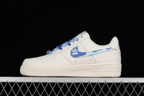 Nike Air Force 1 07 Low Beige Blue White AA1356-116