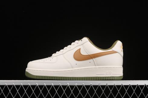 Nike Air Force 1 07 Low Cream White Olive Green CT7875-999