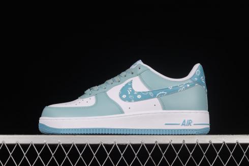 Nike Air Force 1 07 Low Green Blue Paisley White XM9612-092