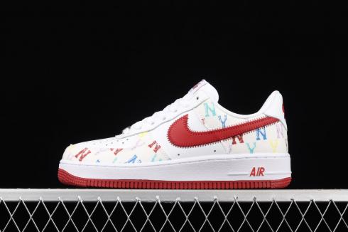 Nike Air Force 1 07 Low MLB White Red Multi-Color 315122-443