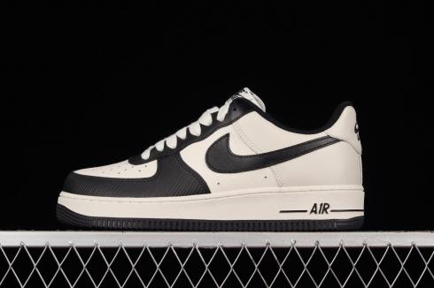 Nike Air Force 1 07 Low Stripe Black White Shoes CJ1391-121