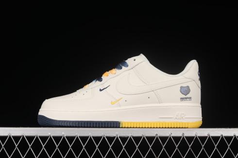 Nike Air Force 1 07 Low Su19 White Navy Blue Yellow TN2569-307