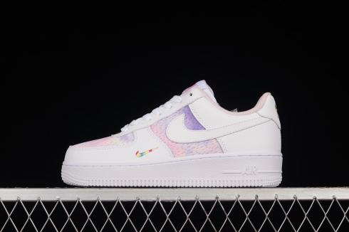 Nike Air Force 1 07 Low White Purple Pink Multi-Color CH3512-001