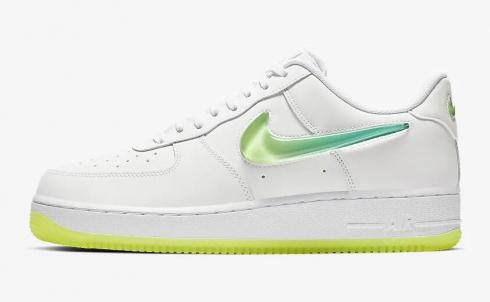 Nike Air Force 1'07 Premium 2 White Hyper Jade Volt AT4143-100