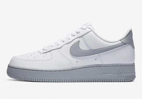 Nike Air Force 1 07 White Wolf Grey Sole Running Shoes CK7663-104