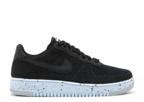 Nike Air Force 1 Crater Flyknit Black Chambray Blue DC4831-001