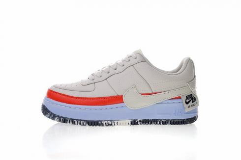 Nike Air Force 1 Jester XX SE Women Shoes Light Bone Crimson Blue AT2497-002