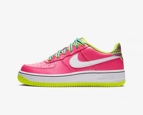 Nike Air Force 1 LV8 Pink White Green Volt CW5761-600
