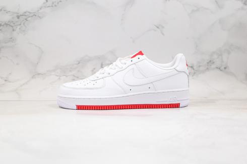 Nike Air Force 1 Low 07 1 White Habanero Red Running Shoes AO2409-101