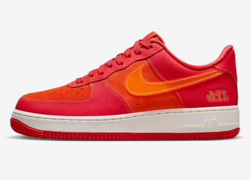 Nike Air Force 1 Low 07 ATL University Red Bright Crimson Sail Metallic Silver FD8306-657