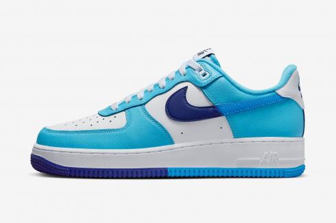 Nike Air Force 1 Low 07 LV8 Split Light Photo Blue Deep Royal DZ2522-100