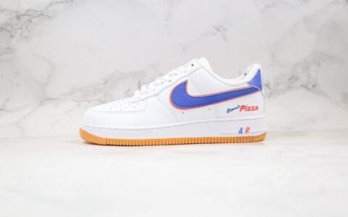 Nike Air Force 1 Low 07 Pizza White Orange Blue Shoes CN3244-100