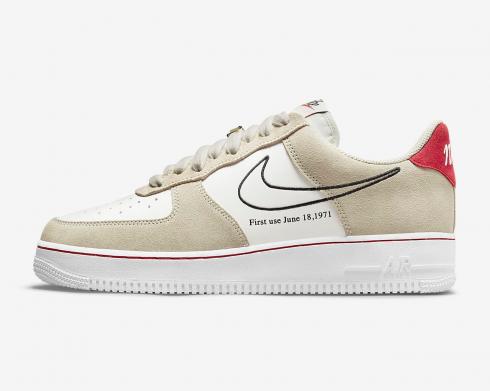 Nike Air Force 1 Low First Use Light Sail Red White DB3597-100