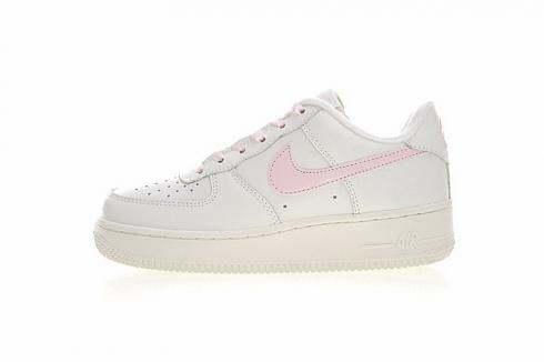Nike Air Force 1 Low GS Sail Artic Pink Satin Casual Shoes 314219-130
