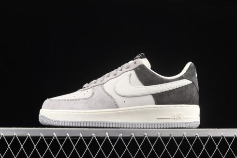 Nike Air Force 1 Low Grey Black White Suede Shoes DW0831-896