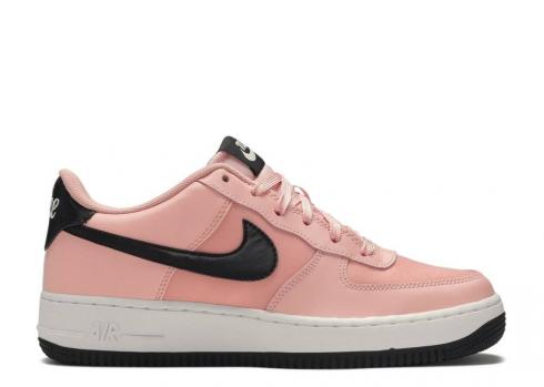Nike Air Force 1 Low Gs Valentines Day Coral Black White Bleached BQ6980-600