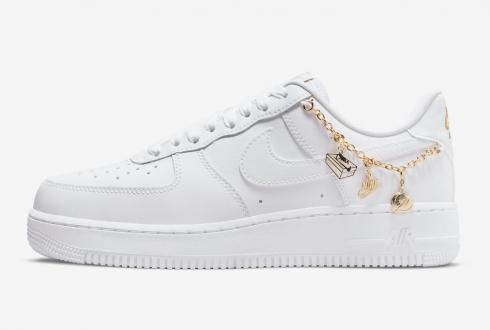 Nike Air Force 1 Low LX Lucky Charms White Metallic Gold Flat Gold DD1525-100